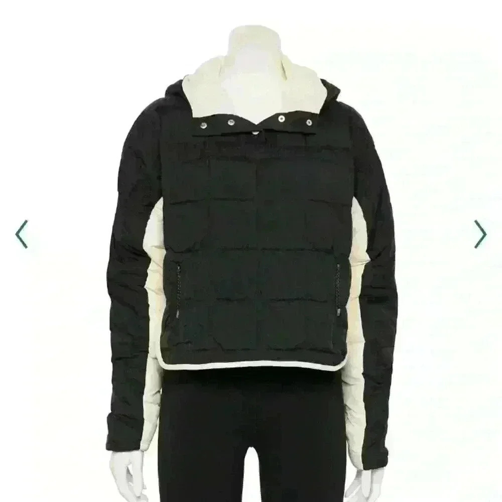 FLX pullover puffy jacket crop size medium